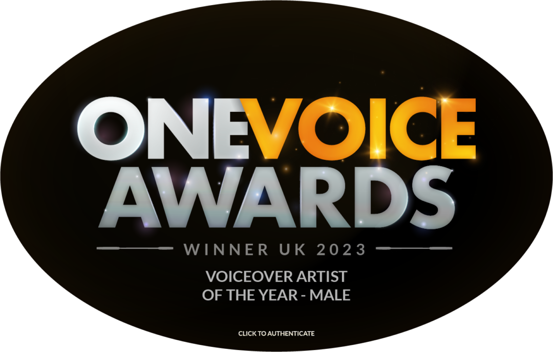 Voiceover Artist of the Year - Male copy